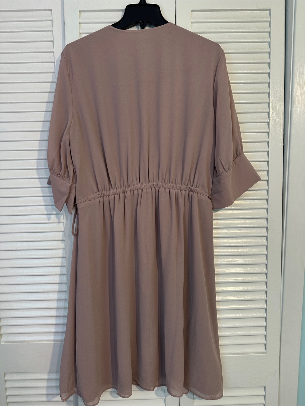 H&M Mauve Drawstring Midi Dress - Picture 4 of 4